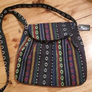 Designed Minky Crossbody purse